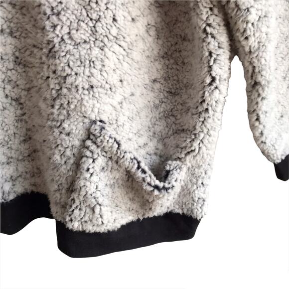 Maurice's Sherpa Pullover Fleece Sweater Pockets Sweatshirt Jumper Size XXL Gray - Picture 6 of 16